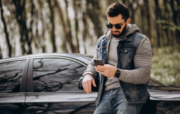 homme voiture
