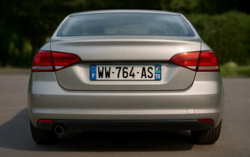 plaque voiture W
