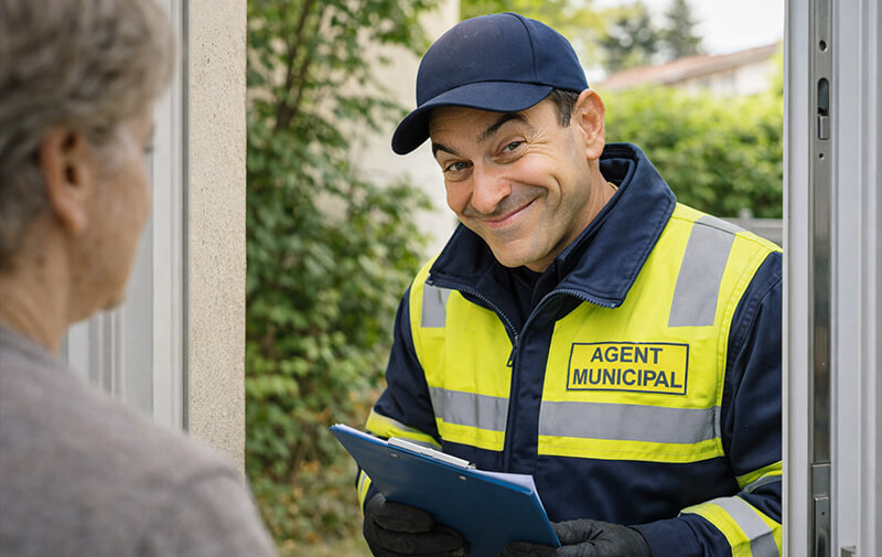 arnaque agent municipal